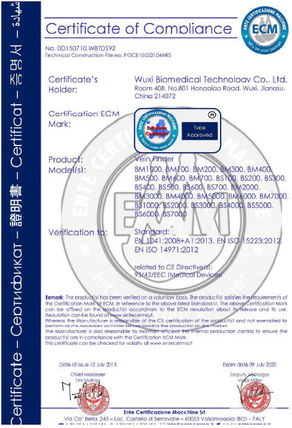China Wuxi Biomedical Technology Co., Ltd. certification